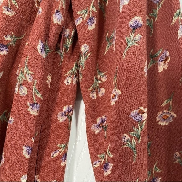 AMERICAN Eagle Floral Print Long Sleeve Romper Size XS - Picture 4 of 8